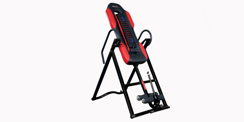 Health Gear ITM5500 Advanced Technology Inversion Table with Vibro Massage & Heat – Heavy Duty up to 300 lbs