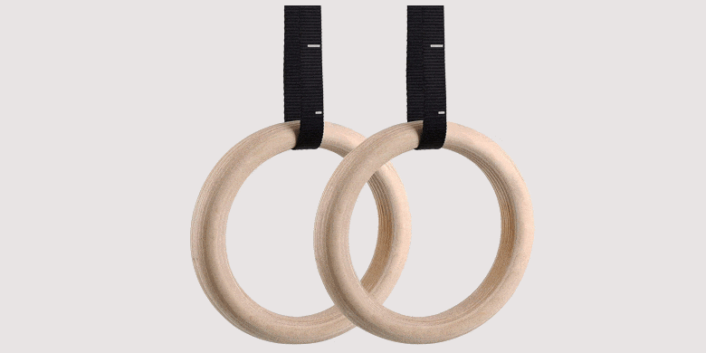 Femor Gym Rings, Wood Gymnastic Rings