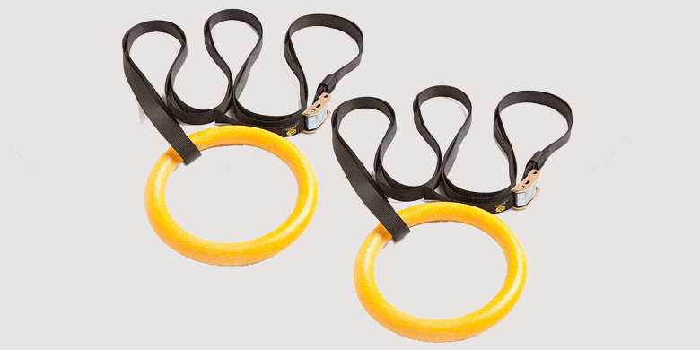 1. NAYOYA Gymnastic Rings Workout Set with Adjustable Straps