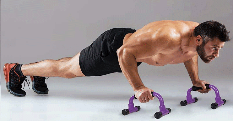 Push-up bars workout