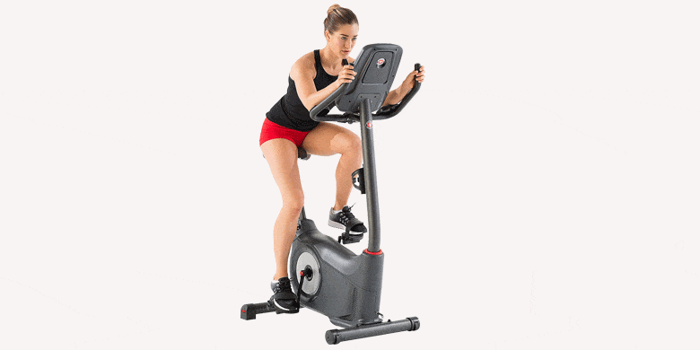 Using an exercise bike